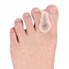 Силиконовый разделитель для пальцев стопы, регулируемый, с возможностью разрезания.