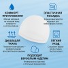 HydroSeal™ — водонепроницаемая силиконовая шапочка для плавания, белая. Арт 30698