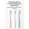Зубная щётка с ультрамягкой силиконовой щетиной, набор для бережного ухода за полостью рта