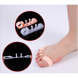 Корректоры для пальцев ног, на 4 пальца, силиконовые, пара, цвет белый