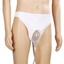 Мешок для сбора мочи женский/ трусы для лежачих больных женский и мужской Белый мягкий силикон