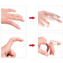 Фиксирующая шина при изгибе сустава пальца Д2 ортез для фиксации пальца белый размер универсальный. Арт:40946