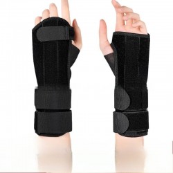 Удлиненный ортез на лучезапястный сустав размер универсальный (Черный Левый) Арт:41357