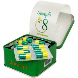Липотрим (Lipotrim) капсулы для похудения в железной упаковке 36 капсул