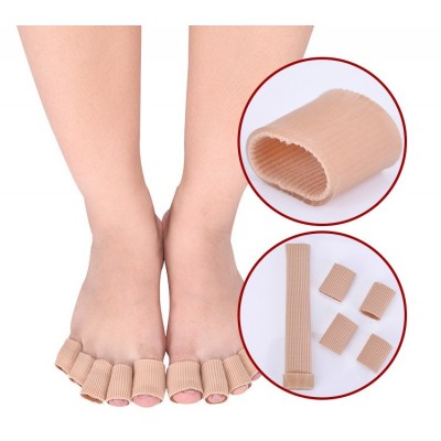 Защитная трубка для пальцев стопы из хлопка и силикона/ Трубка для защиты пальцев от мозолей 10 cm