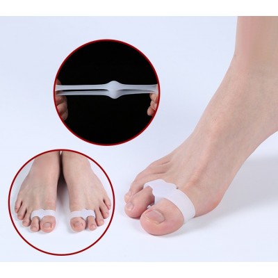 Силиконовый разделитель-корректор первого и второго пальца на ступне (1пара) Сепараторы платьцев
