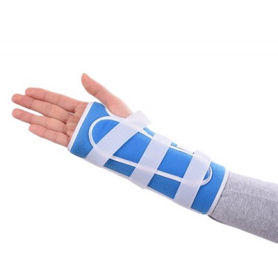 Фиксатор при переломе руки. Лучезапястный бандаж с шиной на правую руку