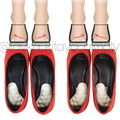 Подпяточники для коррекции 0-Х образной деформации стопы, пяточные подушки, вставки для обуви.