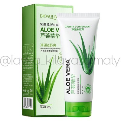 BIOAQUA ПЕНКА ДЛЯ УМЫВАНИЯ ALOE VERA (100МЛ.)