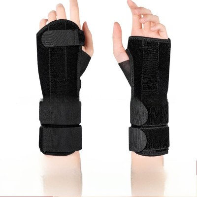 Удлиненный ортез на лучезапястный сустав размер универсальный (Черный Левый) Арт:41357