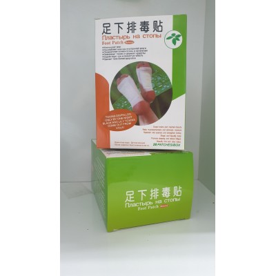 Китайские детокс пластырь для выведения токсинов Foot Patch